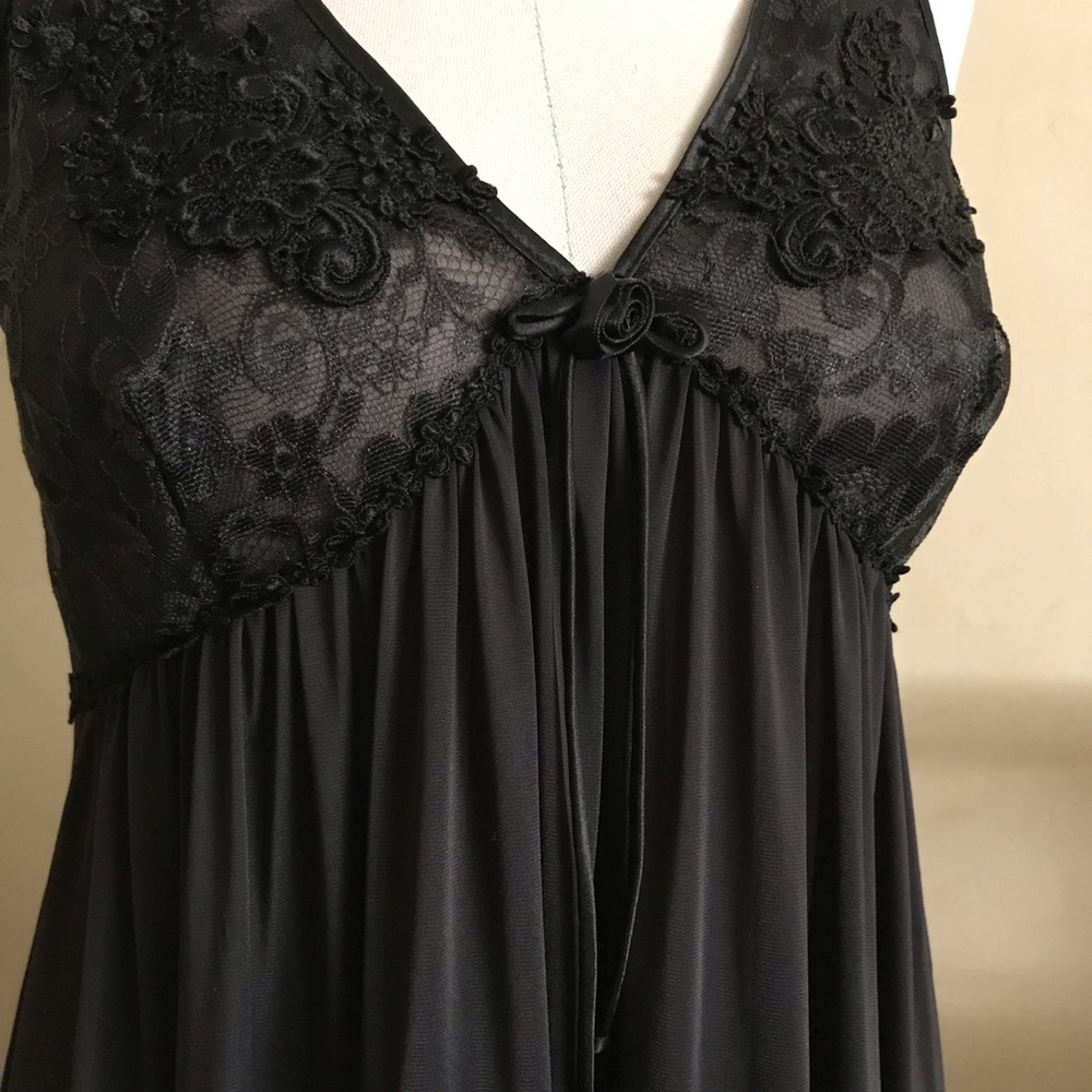 Vintage Miss Elaine Black Slip - Picture 3 of 10